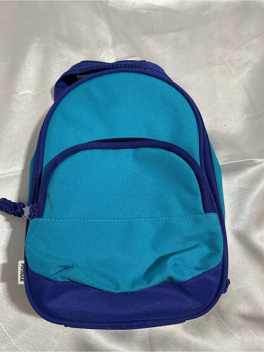 Kids Mini Backpack in Teal and Royal Blue - Lightweight School Bag